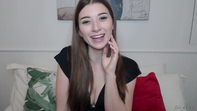 Eva de Vil - Findom Cleavage Worship - ManyVids - fetish - dirty talk - brunette - femdom - small tits - natural tits - hardcore - pov - solo