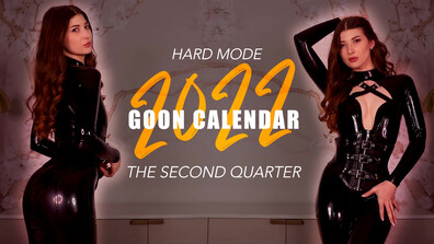 Eva de Vil - Goon Calendar Hard Mode Second Quarter - ManyVids - fetish - dirty talk - brunette - femdom - small tits - natural tits - hardcore - pov - solo