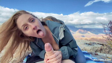 Molly Pills - Epic Grand Canyon Sex Adventure Creampie Pov - OnlyFans - creampie - pov - amateur - blonde - big dick - big tits - natural tits - blowjob - teen