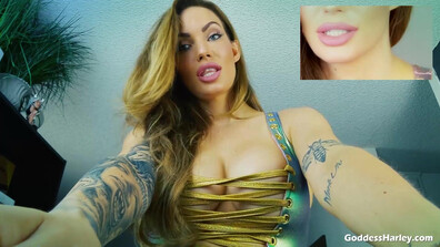 Amazon Goddess Harley - The Magic Words For Cum Eating - ManyVids - milf - femdom - big tits - dirty talk - fetish - fake tits - pov - solo - high heels