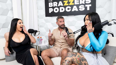 Angela White And Connie Perignon - The Brazzers Podcast Episode 1 - BrazzersExxtra - BrazzersExxtra - big tits - big ass - big dick - asian - blowjob - brunette - deepthroat - facial - pussy