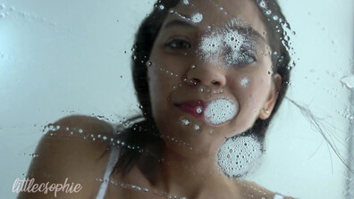LittleCSophie1 - Bratty Spit Humiliation - ManyVids - solo - brunette - dirty talk - pov - masturbation