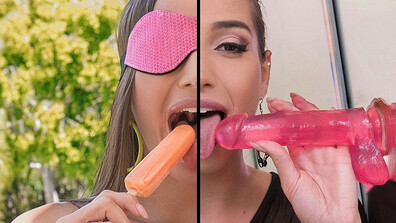 Desiree Dulce - Taste Test - LookAtHerNow - LookAtHerNow - pov - blowjob - big dick - deepthroat - facial - small tits - big tits - fake tits - amateur