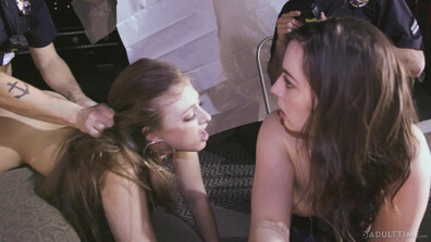 Whitney Wright and Gia Derza - Girls Under Arrest - TeamSkeet - TeamSkeet - natural tits - teen - small tits - blowjob - big dick - deepthroat