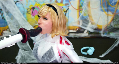 Lana Rain - Spider Gwen VS Venom - ManyVids - cosplay - big tits - teen - fake tits - pov - dirty talk