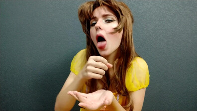 Lil cosplay slut - Beauty and the Beast Ahegao And JOI - ManyVids - cosplay - jerk off instruction - teen - small tits - pov - dirty talk - masturbation - natural tits