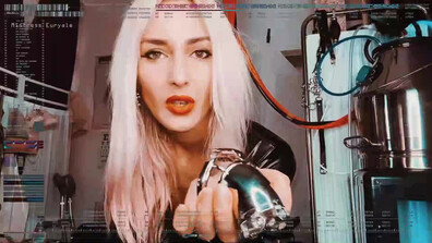 Mistress Euryale - Mindfuck Machine- milked and caged - ManyVids - femdom - fetish - dirty talk - blonde - gooning - latex