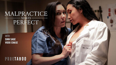 Sinn Sage And Vicki Chase - Malpractice Makes Perfect - PureTaboo - PureTaboo - brunette - fetish - latina - lesbian - milf - rimming - tattoo - doctor