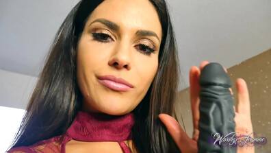 Worship Jasmine - My Sissy Fuck Toy - ManyVids - hardcore - fetish - milf - dirty talk - solo - brunette - big tits - femdom - tease