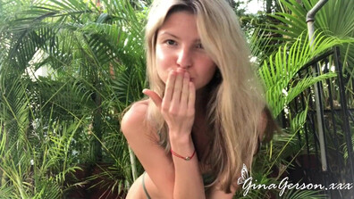Gina Gerson - Jungle Fucking Play - ManyVids - blonde - pov - small tits