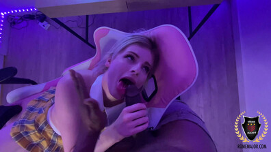 Hyley Winters - After Work Neon Fuck - RomeMajor - RomeMajor - big dick - fetish - bbc - blonde - blowjob - creampie - doggystyle - hardcore - interracial