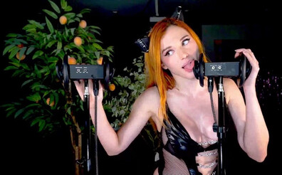 Amouranth - Earlicking For The Fans JerkMate 11 Sept Live Stream - Onlyfans - OnlyFans - redhead - pov - big tits - fake tits - dirty talk - virtualsex