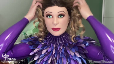 Miss Fetilicious - Dressing Up as Living Doll 1 - ManyVids - fetish - hardcore - milf - big tits - latex - pov - femdom - high heels - virtualsex