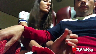 MySweetApple - Naughty Adventures in the Night Ferry - ManyVids - pov - blowjob - big dick - natural tits - teen - big ass - outdoor - public - masturbation