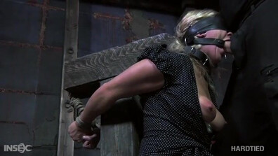 Bdsm Bound blowjob - bound - bdsm - tied - deepthroat - cocksucking