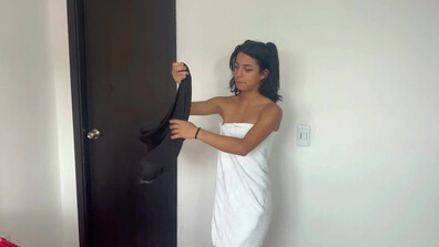 Juliana Palvin I Find my Stepsister with my Clothes On, I take them off and Fuck he - juliana palvin - i find my stepsister with my clothes on - i take them off and fuck her hard until i cum in her pussy