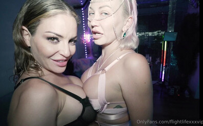 Kissa Sins & Adira Allure Nympho Threesome - big tits - interracial - milf - babe - hardcore - homemade - blonde