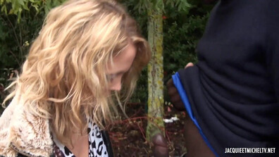 Superb French Slut Has Sex with African Refugee! - interracial