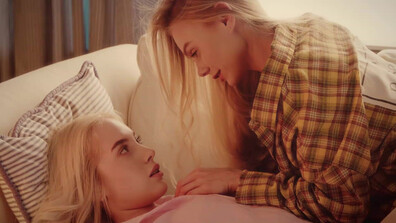 Nancy A & Emma White First Orgasm From A Girl - lesbian - small tits