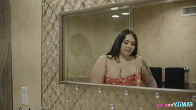 The shapely stepsister, Jadynn Stone, harbors a scorching, profound desire - blowjob - bbw - cumshot - facesitting - tattoo - big natural tits - eating pussy - big cock - fantasy - role play