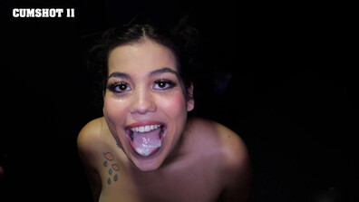 Look at how proud you are with cumshot 11! - gloryhole - blowjob - oral - brunette - deepthroat - cumshot - facial - cum swallowing - cum on tongue - cum in mouth