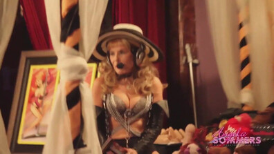 Angela Sommers Stripperella Site Launch BTS - big tits - blonde - milf