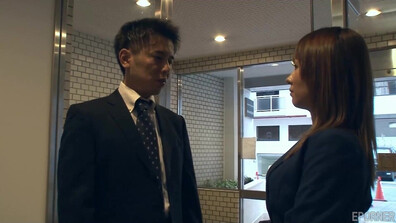 Misa Kamimura 3P - japanese - asian - small breasts - office lady - babe - 3p - threesome - blowjob - creampie