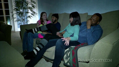 Aria Carson & Channy Crossfire As Interracial as It Gets - interracial - groupsex