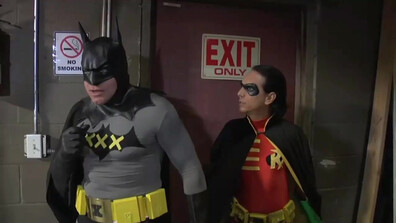 DYNAMIC DUO POUNDS CATWOMAN - parody - anal - cosplay - threesome - superheroes - batman - catwoman - blowjob - double penetration - cumshot