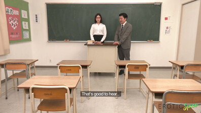 Kyoko Makise Japanese Teacher - japanese - asian - small breasts - babe - blowjob - creampie