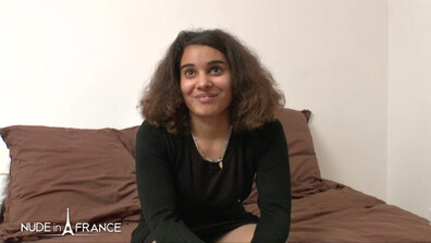Sana Horny French bitch gets pounded while sucking cock - teen - blowjob - brunette