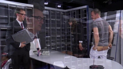 Sexy Susi Fucks Her Boss And Coworker - dp - milf - glasses - facial