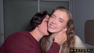 Tattooed Guy Fucks Cute Girls - straight - straight tattoo - straight threesome - straight blowjob - straight hardcore - straight amateur - straight oral - straight group