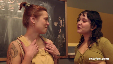 Hannah M & Sarah K Spicy Bowling - lesbian - big ass - small tits - big tits