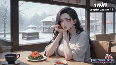 A sexy XXX cream drip seduction in a snowy café, milking a hot bitch - drip - cafe - romantic - snowy - hardcore - cream - kimono - white - ai generated