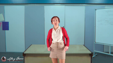 Cherry Lips Spanish Teacher Fucks A Student In Front Of The Class - milf - hardcore - amateur