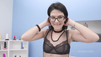 Geek Slut Sara Bell Gets Her Ass Stretched During DAP Interracial And Piss Play Gangb 2 - dap