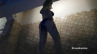 Kisankanna Fuck In The Pool And On The Pool Table - big tits - blonde - pov