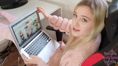 LovlyLuna Teenie swaps anal sex for lingerie! - teen - anal - german - blonde - amateur
