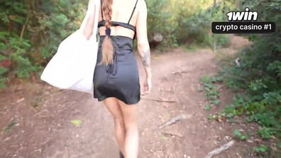 Public anal with a random stranger in the woods greatest XXX! - blowjob - creampie - deepthroat - hot russian girl - big ass - hardcore - public stranger - alexa poshspicy - random stranger - outdoor public sex