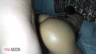 VinaMoon Oily Ass Fucked - big tits - handjob - pov