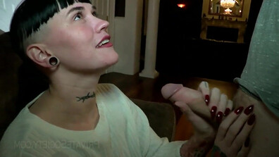 What an adorable little oddity - amateur - blowjob - brunette - teen (18+) - tattoo - doggy style - cum in mouth - cowgirl - american - couple