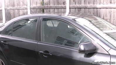 BBW car salesman strikes a good deal - wife - interracial - facial