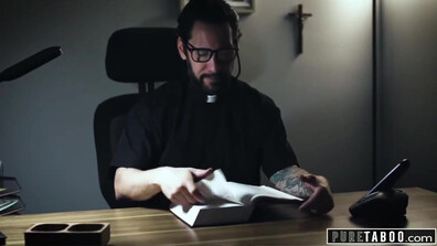 Eliza Seduces Priest During Intervention With Eliza Eves - big ass - big tits - blowjob - sex - fuck