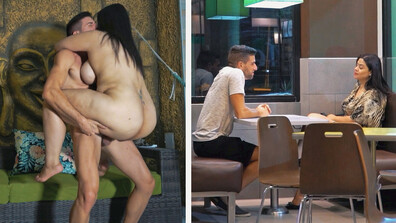 Huge Latina BBW Fucks Him For His Food - latina - teen - colombian - colombiana - fat - chubby - fat girl - big - big girl - food