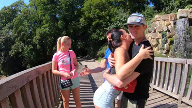 Jenny Wild Jenny Loves Being Tag Teamed By Dan and His Brother In Law - blonde