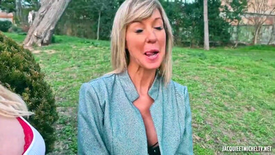 JacquieEtMichelTV – Kyara And Emmy, Kyara takes Emmy to total lust - blowjob - stockings - hardcore - pussy - doggystyle - cumshots - blonde - lingerie - french - group