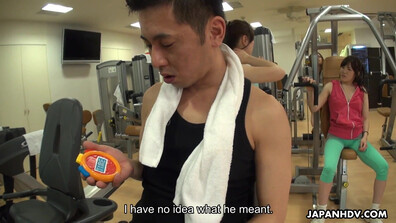 Tomomi Nakama fucked hard at the gym due to a time watch - japanese