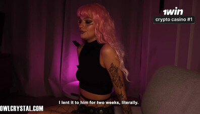 Alt ultra cutie pays debts with dirty talk, footjob and cowgirl. Hottest xxx! - dirty talk - homemade - porn - cheating - footjob - cum on face - xxx - hardcore - debt - feet fetish
