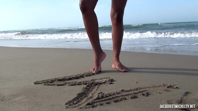 Eva The black bomb on the beach - milf - blowjob - big ass